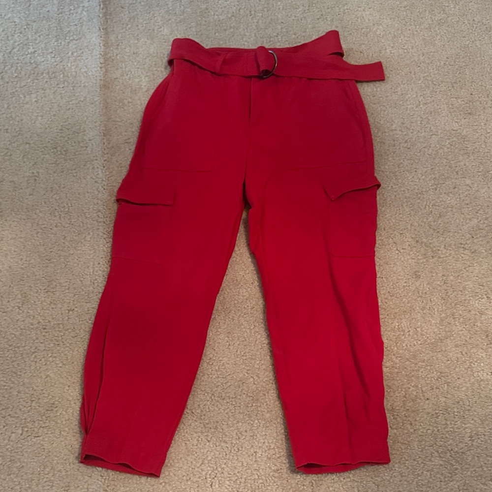 Banana Republic Bold Red Ankle Pants